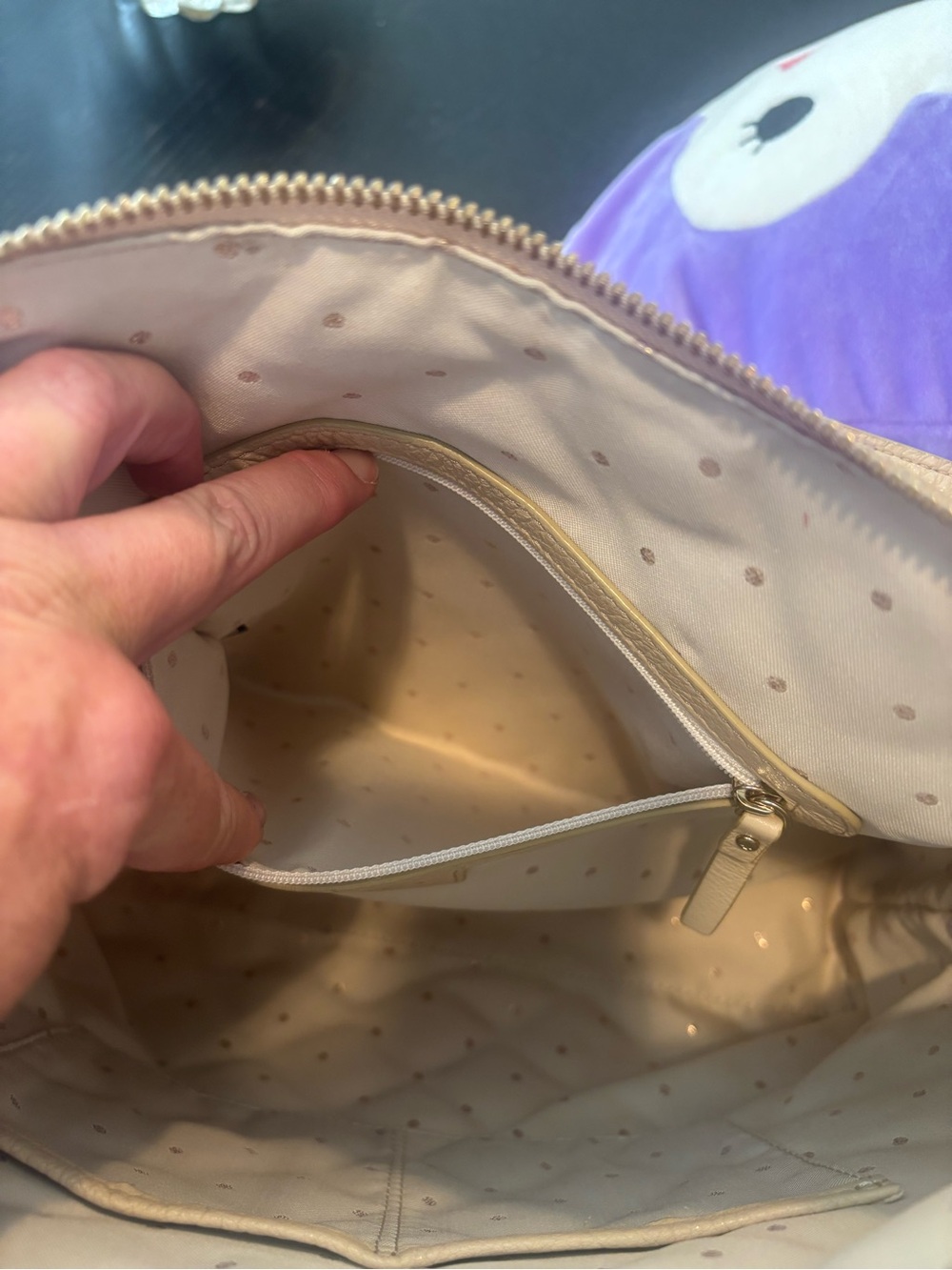 kate spade Quilted Neutral Beige Shoulder Hobo - Picture 8 of 11